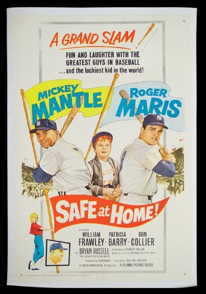 1962 Safe at Home Movie Maris Mantle